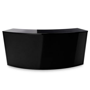 Acrylic Top Curved Bar Black