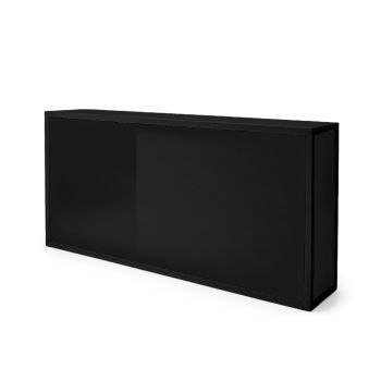 Contemporary High Gloss Bar 8' (Black)
