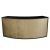 Blackout Acrylic Top Curved Bar (Black-Champagne)
