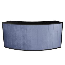 Blackout Acrylic Top Curved Bar (Black-Dusty Blue)