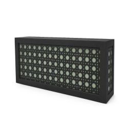 Black Jumbo Woven Cane Bar - Sage Green