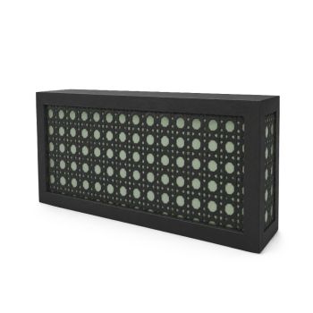 Black Jumbo Woven Cane Bar - Sage Green