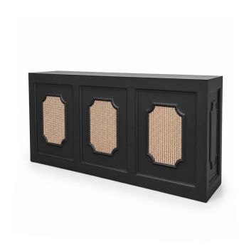 Colonial Bars Ratan 8' (Black with Natural)