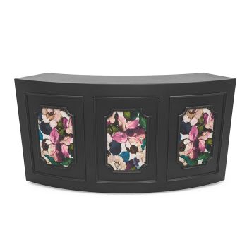 Colonial Curved Bar 8' (Black - Flower)