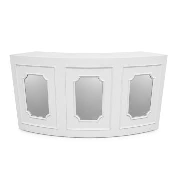 Colonial Curved Bar 8' (White - Silver)