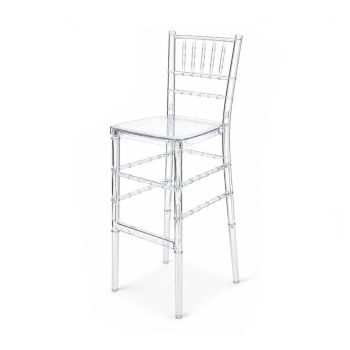 Chiavari Barstool Clear (Resin)