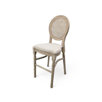 Louis Cane Back Barstool (Natural Wash)
