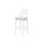 GH Porcino Bar Stool White Cushion White