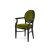 Chandelle Armchair Black - Cushion Moss