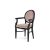 Chandelle Armchair Black - Cushion Rose Gold (Velvet)