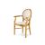 Chandelle Armchair Gold - Cushion Ivory (Leather)