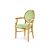 Chandelle Armchair Gold - Cushion Mint (Velvet)