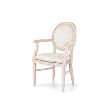 Chandelle Armchair Ivory - Cushion Ivory (Leather)