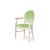 Chandelle Armchair Ivory - Cushion Mint (Velvet)