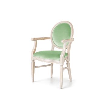 Chandelle Armchair Ivory - Cushion Mint