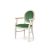 Chandelle Armchair Ivory - Cushion Tiffany Blue (Velvet)
