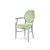 Chandelle Armchair Silver - Cushion Mint (Velvet)