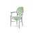 Chandelle Armchair Silver - Cushion Mint