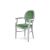 Chandelle Armchair Silver - Cushion Tiffany Blue (Velvet)