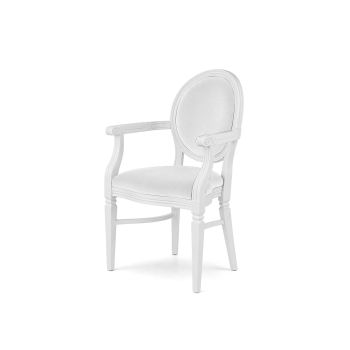 Chandelle Armchair White - Cushion White