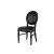 Chandelle Chair Black - Cushion Black (Leather)