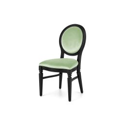 Chandelle Chair Black - Cushion Mint (Velvet)
