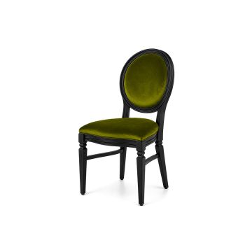 Chandelle Chair Black - Cushion Moss (Velvet)