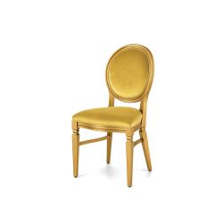 Chandelle Chair Gold - Cushion Champagne (Velvet)