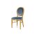Chandelle Chair Gold - Cushion Dusty Blue (Velvet)