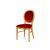 Chandelle Chair Gold - Cushion Red (Velvet)