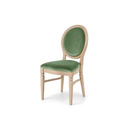 Chandelle Chair Natural - Cushion Tiffany Blue (Velvet)