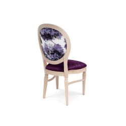 GH Chandelle Chair Natural Wood - Eggplant Sonata