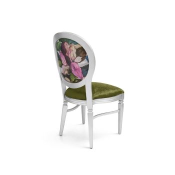 GH Chandelle Chair Silver - Flower