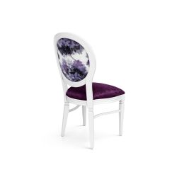 GH Chandelle Chair White - Eggplant Sonata