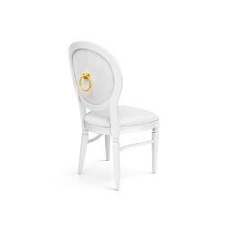GH Chandelle Chair White - Gold Ring