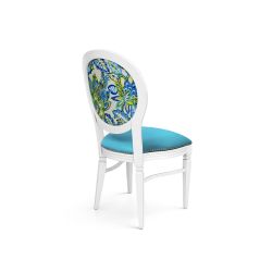 GH Chandelle Chair White - Versalles Blue