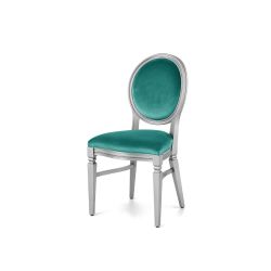 Chandelle Chair Silver - Cushion Tiffany Blue (Velver)