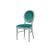 Chandelle Chair Silver - Cushion Tiffany Blue (Velver)