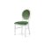 Chandelle Chair White - Cushion Tiffany Blue (Velvet)