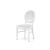 Chandelle Chair White - Cushion White (Velvet)