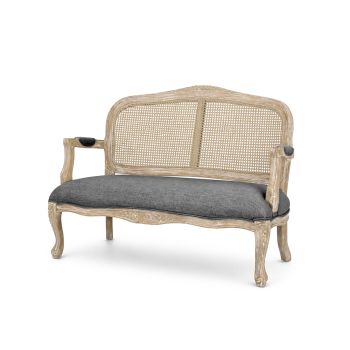 French Country Loveseat Grey