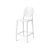 Ghost Barstool With Back White (Round)