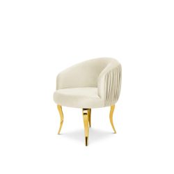 Reflection Armchair Glitz Lounge Gold - Ivory