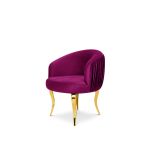 reflection armchair with curved backrest, pleated side detailing, and sleek silver mirrored legs, designed for luxury lounge and event seating.