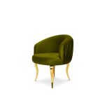 reflection armchair with curved backrest, pleated side detailing, and sleek silver mirrored legs, designed for luxury lounge and event seating.