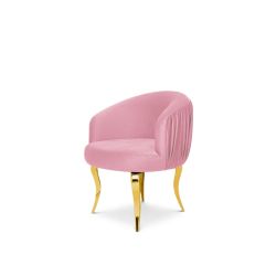 Reflection Armchair Glitz Lounge Gold - Light Pink