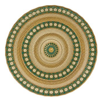 Agra Charger Plate (Aqua Blue)