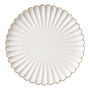 Petal Charger Plate Bone
