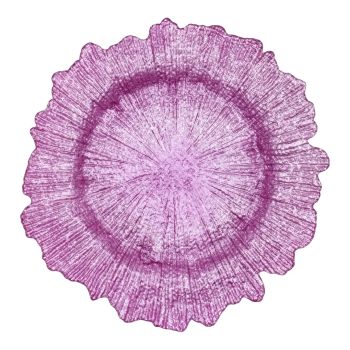 Reef Charger Plate (Carnation Pink)