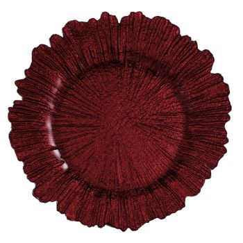 Reef Charger Plate (Red)